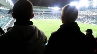 Cliftonville fans singing Grace vs Linfield [upl. by Anirtap757]