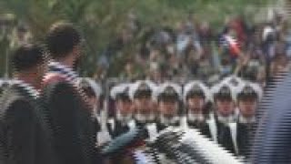 Jeers as Boric presides over Chile military parade [upl. by Basset]