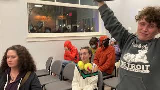 Ypsilanti City Council meeting interrupted by protestors [upl. by Haidabej512]