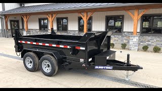 Sure Trac 6x10 Low Profile Hydraulic Dump Trailer 9900 GVW [upl. by Griffy413]