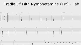 Cradle Of Filth Nymphetamine  Tab [upl. by Lienet]