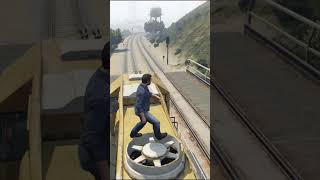 STOPPING THE TRAIN in GTA 5 MICHEAL GTA 5 Gameplay Amazing Experiments [upl. by Charleton]