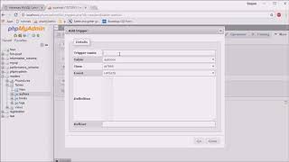 Create Trigger in phpMyAdmin [upl. by Arenahs]