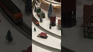 HO Christmas Layout [upl. by Yelsgnik]