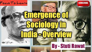 Emergence of sociology in India [upl. by Nnaed]