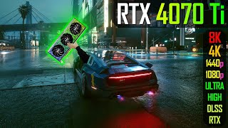 RTX 4070 Ti  Cyberpunk 2077 with DLSS 3 testing [upl. by Creamer600]