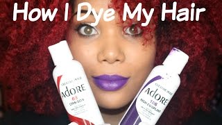 How I Dye My Natural Hair Red [upl. by Thoma602]