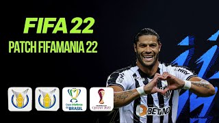 PATCH FIFAMANIA 22 melhor MOD para FIFA 22 Brasileirão completo e mais [upl. by Avuha]