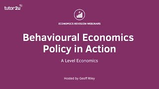 Behavioural Economics  Policies in Action [upl. by Mareld]