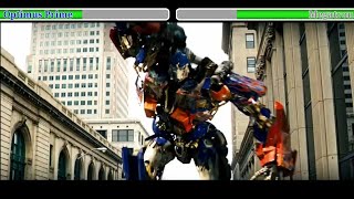 Optimus prime vs Megatron all versions [upl. by Drehcir]