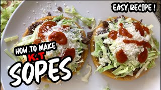 How to make King Taco Sopes Super Easy Recipe [upl. by Rednirah]