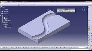 How to use Slot command in CATIA V5 [upl. by Adyan263]