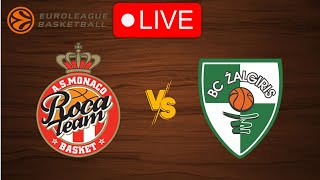 🔴 Live Monaco vs Zalgiris Kaunas  EuroLeague 20232024  Live Play by Play Scoreboard [upl. by Wylde669]