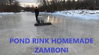 Repairing and Resurfacing Pond Ice Skating Rink [upl. by Daron847]