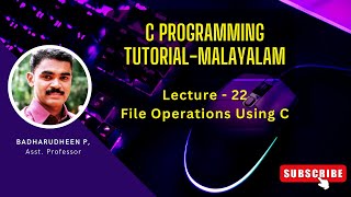 22  File Operations Using C [upl. by Elexa]