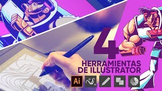 Tutorial herramientas para vectorizar en Illustrator [upl. by Astrea548]