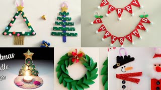 5 Easy Christmas Home Decoration IdeasChristmas Crafts for Kids SchoolChristmas Decoration Ideas [upl. by Drofdarb]