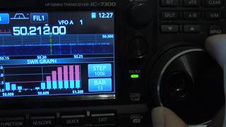 Using the ICOM IC 7300 SWR Graph checking your antenna [upl. by Oicapot]