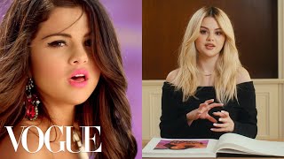 Selena Gomez Breaks Down 15 Looks From 2007 to Now  Life in Looks  Vogue [upl. by Siuqramed145]