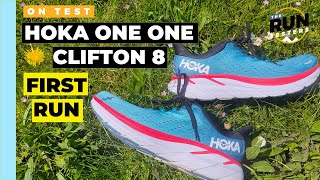 Hoka Clifton 8 First Run Review Early verdict on Clifton 7 successor [upl. by Aivizt]