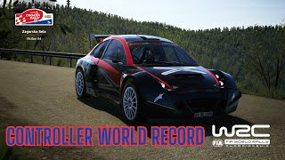 EA Sports WRC  Controller World Record  Zagorska Sela Croatia  McRae R4 [upl. by Hannibal]