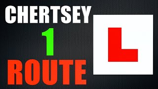 Driving For The 1st Time Chertsey Driving Test Centre Routes 1 [upl. by Eyk618]