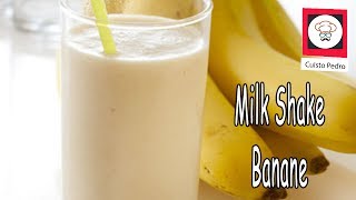 Milk shake banane recette rapide Thermomix TM5 [upl. by Uke]