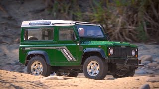 Tamiya CC01 Landrover Defender 90 on its first Adventure [upl. by Barbabra]