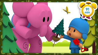 🌳 POCOYO in ENGLISH  Walking in the forest 91 min  Full Episodes  VIDEOS and CARTOONS for KIDS [upl. by Grindlay]