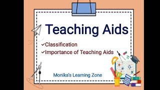 Teaching aidsMeaningClassificationImportance  Teaching of Physical Sciences BEd3rd semester [upl. by Lanuk]