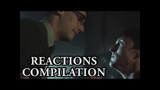 Penguin and Nygma Kiss  Gotham S03E05  Reactions Compilation [upl. by Licha]