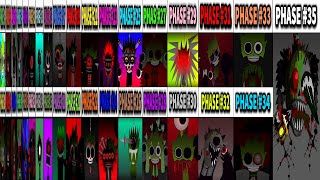 Phase 123456 VS Phase 7 VS Phase 8 VS Phase 9 VS Phase 10 VS Phase 1135 in Incredibox Sprunki [upl. by Ehttam93]