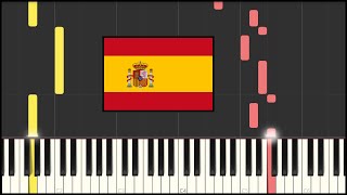 Spain National Anthem  Marcha Real Piano Tutorial [upl. by Nottage]