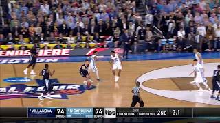 Villanova vs North Carolina Kris Jenkins shot wins national title [upl. by Arretahs84]