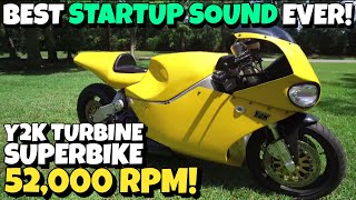 BEST STARTUP SOUND EVER  Y2K Turbine Superbike 52000 RPM [upl. by Nevla]