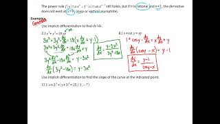 AP Calc AB 32  Implicit Differentiation [upl. by Mel]