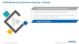 iSAM Maintenance Operations Planning [upl. by Atsirak]