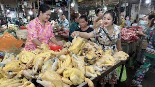 Market show Busy market before Chinese New Year  Chicken curry cooking [upl. by Pauwles871]