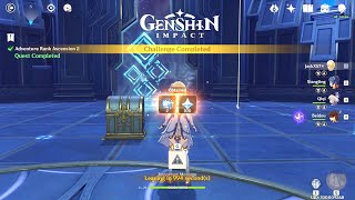 Genshin Impact  Adventure Rank 35 Ascension Gameplay  Character vs Weapon Level 70 [upl. by Ettevad]