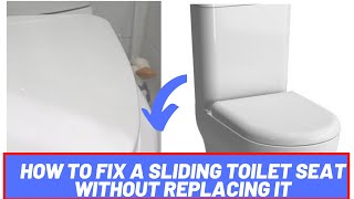 How to Fix a Loose Toilet Seat  Wonky Loo Seat  Bathroom Hacks [upl. by Acirtal863]