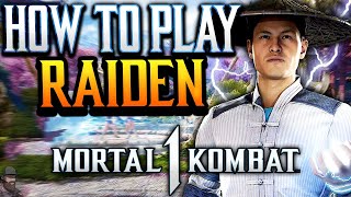 Mortal Kombat 1  How To Play RAIDEN Guide Combos amp Tips [upl. by Constant]