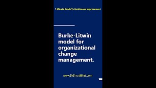 Burke  Litwin model for organizational change management  Structural change management [upl. by Sudderth]