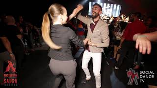 Panagiotis amp Edyta  Salsa social dancing  Amsterdam International Salsa Festival 2019 [upl. by Sidran]