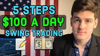 How To Make 100 A Day Swing Trading 📝 [upl. by Anahcar]