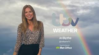 Jo Blythe ITV Weather 15th April 2024 [upl. by Ayyn829]