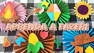 ENFEITES FÃCEIS PARA FESTA JUNINA  COMO FAZER FAÃ‡A VOCÃŠ MESMO [upl. by Alvis]