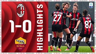 Highlights  AC Milan 10 Roma  Matchday 8 Womens Serie A 202021 [upl. by Acinoed]