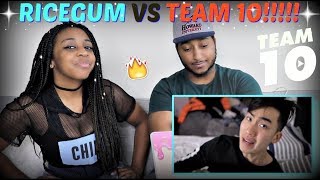 Ricegum quotTEAM 10 ROASTED ME NOW IM MADquot REACTION [upl. by Donnell]