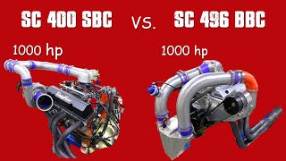 400 SBC VS 496 BBC1000HP SUPERCHARGED BOOST BATTLE [upl. by Ro428]