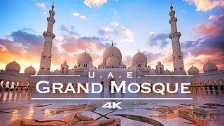 Sheikh Zayed Grand Mosque 🕌  Abu Dhabi United Arab Emirates 🇦🇪  by FPV racing drone 4K [upl. by Blinny]